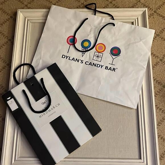 Designer shopping bags - set of 4 w KREWE sunglass box